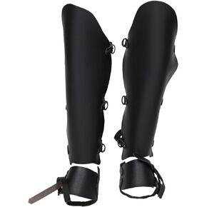 Vintage Pirate Boot Covers Faux Leather Medieval Leg Armor Guard Ranaissance Boot Covers Gaiters Costume Accessories for Men