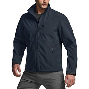 CQR Men's Fleece Lined Tactical Softshell Jackets, Lightweight Water Resistant Hunting Hiking Jacket, Winter Outdoor Jacket