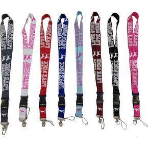 N+A Lanyard 8 Pack Neck Lanyard Strap for Keychains Keys ID Holder Cell Phones Bags Accessories-Detachable Lanyard with Quick Release Buckle
