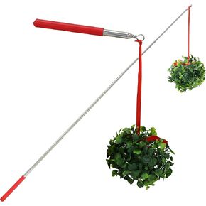 Iconikal Funny Extendable Mistletoe-On-A-Stick Joke, 2-Pack Photo Booth Prop Gag Joke