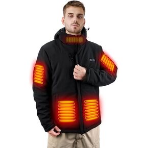 Heated Jacket,Heated Jackets For Men,7.4V Mens Heated Jacket With Battery Pack 16000mh Heated Colthes