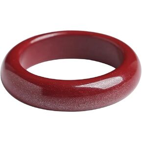 Feng Shui Cinnabar Ring for Men Women,Red Cinnabar Feng Shui Rings Good Luck Amulet Protects Wealth Rings Jewelry