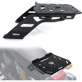 Motorcycle Rear Luggage Rack Compatible with Royal Enfield Continental GT 650 / Interceptor 650 2018-2024, Rear Storage Rack Cargo Carrier
