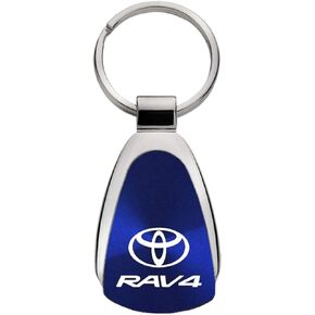 Au-TOMOTIVE GOLD Tear Drop Key Chain for Toyota Rav4 (Blue)