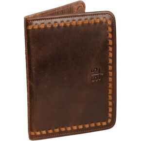 STS Ranchwear Womens Catalina Croc Magnetic Chestnut Leather Clutch Bag