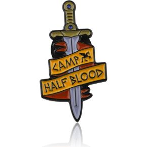 PLITI Camp Half Blood Gift Percy Fans Gift Greek Mythology Lover Gift Percy Riptide Sword Brooch Pin For Bookworm