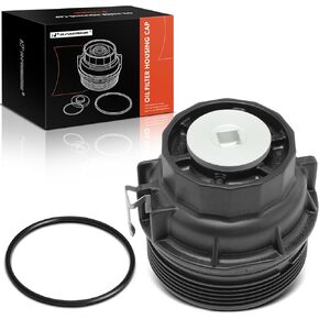 A-Premium Oil Filter Housing Cap Assembly Compatible with Toyota Tundra 2010-2011, 4Runner 2010-2020, FJ Cruiser 2009-2014 & Lexus GS460, LS460, LS500, LS600h, Replace# 15650-38020, 1565038020