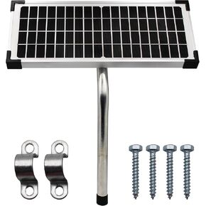 FM123 10 Watt Solar Panel Kit, Compatible with Mighty Mule Automatic Gate Openers