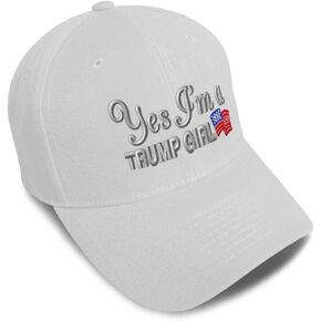 Baseball Cap Yes I'm A Trump Girl Woman Republican Dad Hats for Men and Women