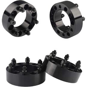 YIZBAP 6x5.5 Wheel Spacers for Tacoma 4Runner Tundra FJ Land Cruiser, 2 inch 6x139.7mm Wheel Spacers 108mm Hub Bore with 12x1.5 Thread Pitch with ET Lug Nuts for Colorado Canyon GX460 GX470