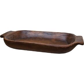 C&W Treenware Decorative Dough Bowl - Primitive Country Rustic Home Decor