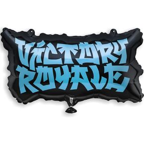 Fortnite Victory Royale Giant Shaped Multicolor Foil Balloon - 22" | Unique Party Décor | Perfect for Gamers' Parties, Celebrations, and More - 1 Count