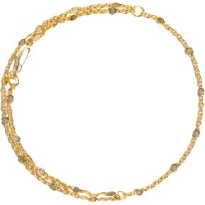 Gold Bracelets For Women Waterproof Dainty 14K Real Gold Plated Trendy Stackable Bracelet Sets For Women 7 Inches Adjustable Bracelet Sets Layered Gold Jewelry Sets Gifts For Womens 6PCS