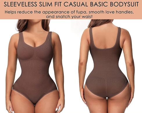 HANERDUN Body Shaper for Women Tummy Control Shapewear Bodysuit Tank Tops Seamless Vest Full Shapewear for Women in Saudi Arabia