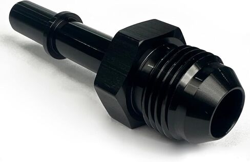 6AN Female to 3/8" SAE Quick Disconnect Push On EFI Fitting Fuel Rail Line Adapter Aluminum Black in Kuwait