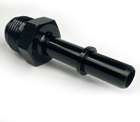 6AN Female to 3/8" SAE Quick Disconnect Push On EFI Fitting Fuel Rail Line Adapter Aluminum Black in Kuwait