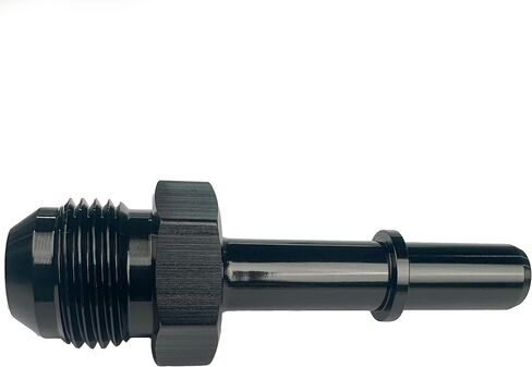 6AN Female to 3/8" SAE Quick Disconnect Push On EFI Fitting Fuel Rail Line Adapter Aluminum Black in Kuwait