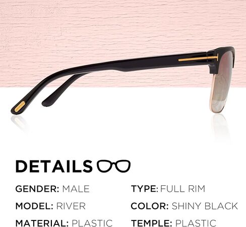 Tom Ford FT0367 RIVER Geometric Shape Sunglasses + Bundle With eSHADES Eyewear Cleaning Kit in Saudi Arabia