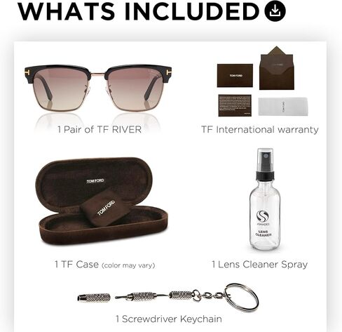 Tom Ford FT0367 RIVER Geometric Shape Sunglasses + Bundle With eSHADES Eyewear Cleaning Kit in Saudi Arabia