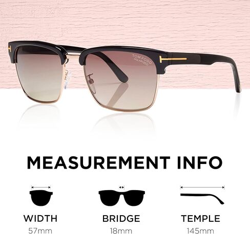 Tom Ford FT0367 RIVER Geometric Shape Sunglasses + Bundle With eSHADES Eyewear Cleaning Kit in Saudi Arabia