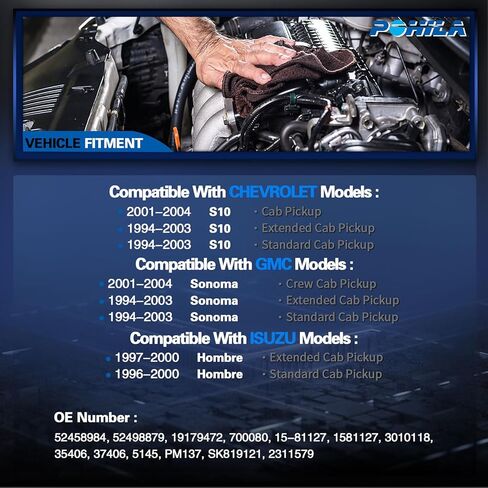 700080 استبدال مجموعة محرك منفاخ سخان HVAC لمركبات Chevy وGMC وIsuzu - S10/Sonoma 1994-2004، Hombre 1996-2000 - الجانب الأمامي، استبدال # 52458984، 52498879 in Saudi Arabia
