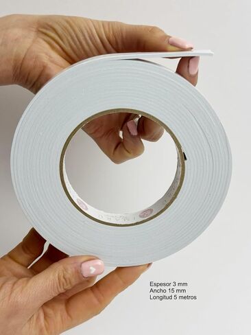 Double Sided Tape for Crafts, Arts, Scrapbooking, Double-Sided Adhesive Tape with Thickness Special for Arts, Photography. (3 mm (0.11 in) Thick x 3,6 cm (0.59 in) Width) in Kuwait