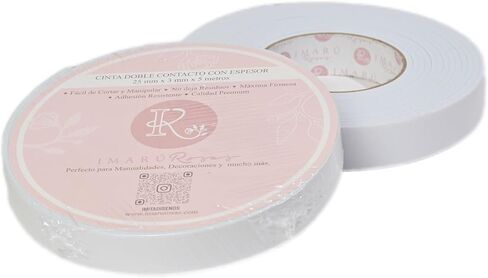 شريط لاصق مزدوج كارا للأيدي، سكرابوكينغ، الفن، ألبومات التسجيلات، شريط لاصق مزدوج كارا مع تغطية خاصة للحرف اليدوية. (بلانكو، 3 مم (0.11 بوصة) × 1,5 سم (0.59 بوصة)) in Kuwait