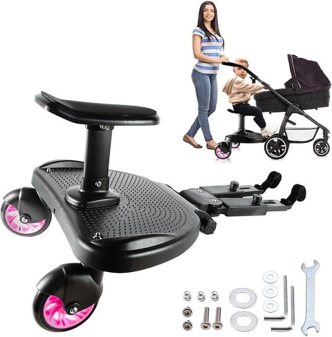 لوحة عربة أطفال عالمية جديدة، لوحة عربة أطفال 2 في 1 - لوحة عربة مقعد قابلة للفصل - ملحق لوحة عربة الأطفال مناسب لمعظم عربات الأطفال، أقصى حمولة 55 رطلاً in Saudi Arabia
