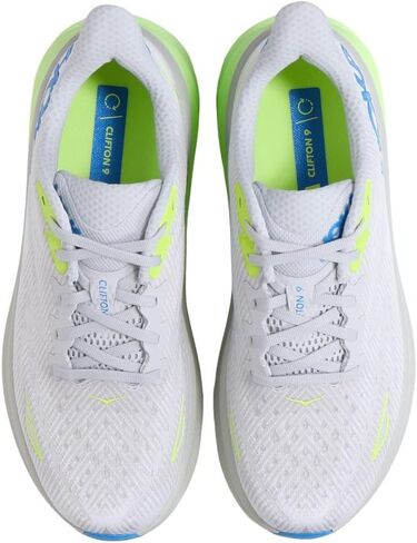 Hoka Men's Clifton 9 Sneaker, Stardust/Electric Cobalt, 9.5 in Saudi Arabia