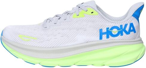 Hoka Men's Clifton 9 Sneaker, Stardust/Electric Cobalt, 9.5 in Saudi Arabia