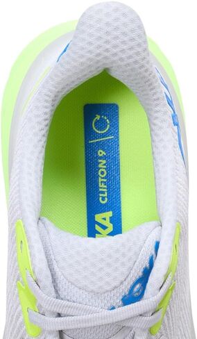 Hoka Men's Clifton 9 Sneaker, Stardust/Electric Cobalt, 9.5 in Saudi Arabia