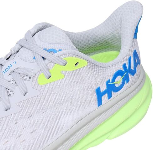 Hoka Men's Clifton 9 Sneaker, Stardust/Electric Cobalt, 9.5 in Saudi Arabia