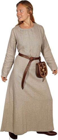 Mythrojan Helga Viking Linen Dress for LARP SCA Renaissance Fair & Reenactment in Saudi Arabia