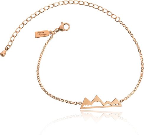 Altitude Boutique Mountain Bracelet, Mountain Jewelry, Snowy Peaks Bracelet for Nature Lovers, Skiers, Hikers, Campers in Kuwait