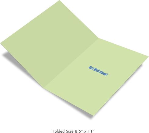 NobleWorks - Big Funny Group Get Well Card (8.5 x 11 Inch) - Jumbo Feel Better Soon from All of Us, Hospital, Sick - Big Get Well Wishes J2721GWG-US in Saudi Arabia