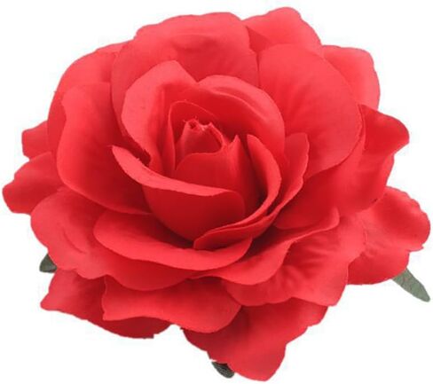 Women's Vintage Elegent Rose Flower Hairpin Hair Clip with Brooch for Party Travel Festivals (Dark Red) in Saudi Arabia