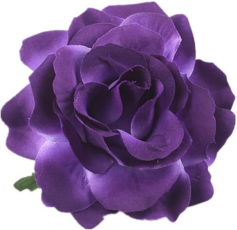 Women's Vintage Elegent Rose Flower Hairpin Hair Clip with Brooch for Party Travel Festivals (Dark Red) in Saudi Arabia