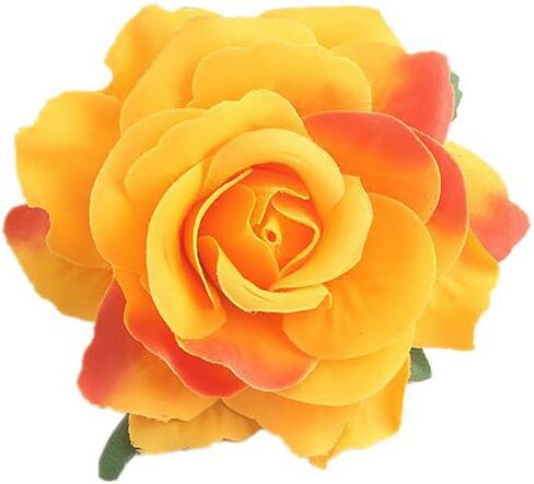 Women's Vintage Elegent Rose Flower Hairpin Hair Clip with Brooch for Party Travel Festivals (Dark Red) in Saudi Arabia