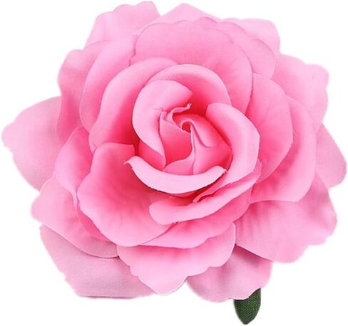 Women's Vintage Elegent Rose Flower Hairpin Hair Clip with Brooch for Party Travel Festivals (Dark Red) in Saudi Arabia