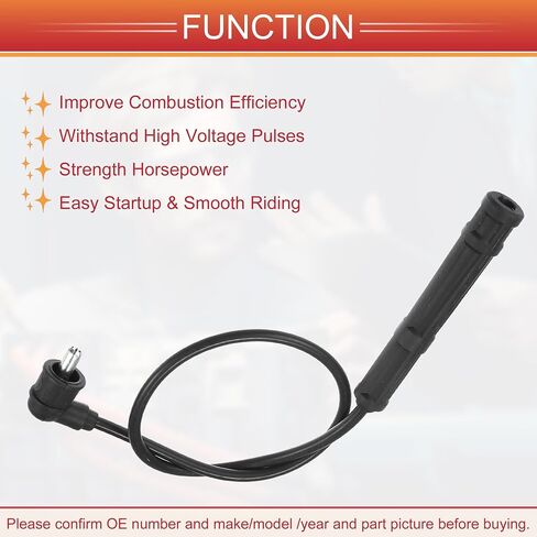 ACROPIX Car Spark Plug Coil Wires الإشعال لفائف تسخير كابل 7 مم مناسب لنيسان فرونتير 1998-2000 Xterra 2000 3.3L No.224500W025/224404S125 - حزمة من 6 in Saudi Arabia