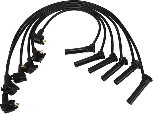 ACROPIX Car Spark Plug Coil Wires الإشعال لفائف تسخير كابل مناسب لـ Ford Explorer 2004-2010 6 Cyl 4.0L SOHC EFI No.3U2Z12259D - حزمة من 6 in Saudi Arabia