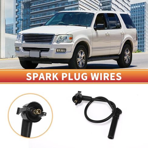 ACROPIX Car Spark Plug Coil Wires الإشعال لفائف تسخير كابل مناسب لـ Ford Explorer 2004-2010 6 Cyl 4.0L SOHC EFI No.3U2Z12259D - حزمة من 6 in Saudi Arabia