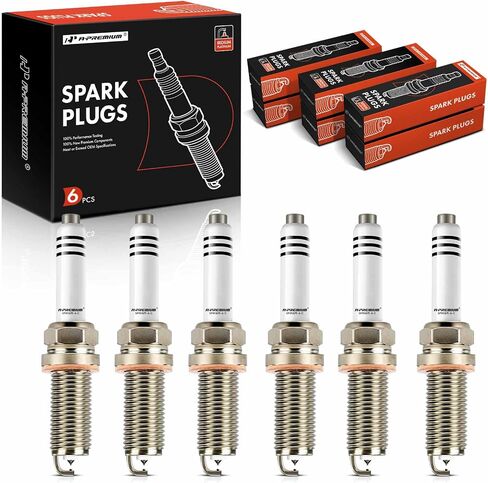 A-Premium Iridium & Platinum Spark Plugs Compatible with Mercedes-Benz C300, C350, C400, C43, C450, E300, E350, E400, E43 AMG, S450, S550e, S560e, GLE350, GL450, GLC43, GLS450, SL400, ML350, Pack of 6 in Saudi Arabia
