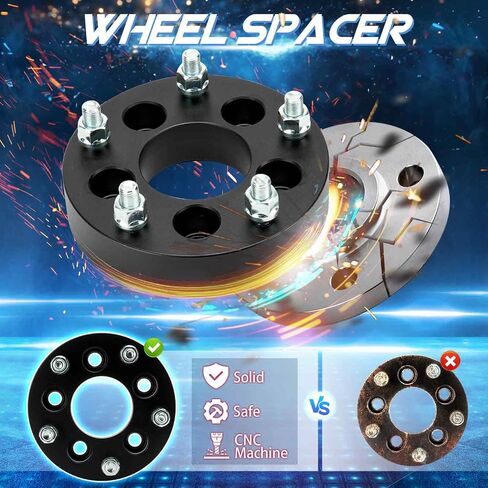 5x4.5 to 5x5.5 1.5in Wheel Spacers, 5x114.3mm to 5x139.7mm Forged 5 Lugs Adapters, Fit for Ford-Jeep-Lincoln-Mazda-Mercury for Explorer Cherokee Wrangler B2500 B3000 73mm Bore 1/2-20 Studs 4pcs in Saudi Arabia
