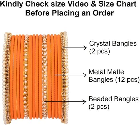 Efulgenz Indian Bridal Bangles Set Faux Pearl Beaded Rhinestone Traditional Crystal CZ with Plain Matte Finish Metal Bangles Bracelet Wedding Jewelry Fashion Costume Accessories for Women in Saudi Arabia