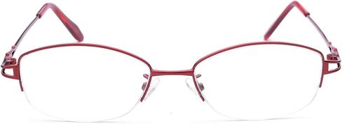 Titanium Alloy Nearsighted Glasses Womens Distance Glasses Half Frame Myopia Glasses in Saudi Arabia