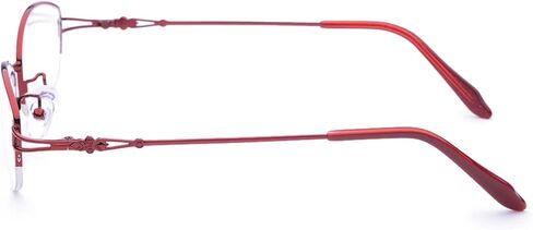 Titanium Alloy Nearsighted Glasses Womens Distance Glasses Half Frame Myopia Glasses in Saudi Arabia