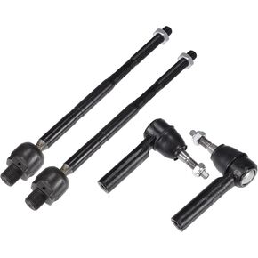 X AUTOHAUX 4pcs Front Inner Outer Tie Rod Ends Kit Suspension Steering Tie Rod End for Chevrolet Camaro 2010-2011 Drag Link No.ES800939/EV800885