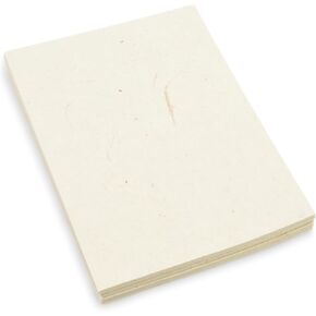 Handmade Lokta Card Stock 5x7 Inch Paper with Clean-Cut Edges. Tree-Free Lokta Paper for Vintage Stationery, Printing, and Decorative Wedding Invitations (Pack of 100)