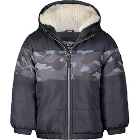 Osh Kosh Boys' Heavyweight Winter Jacket with Sherpa Lining